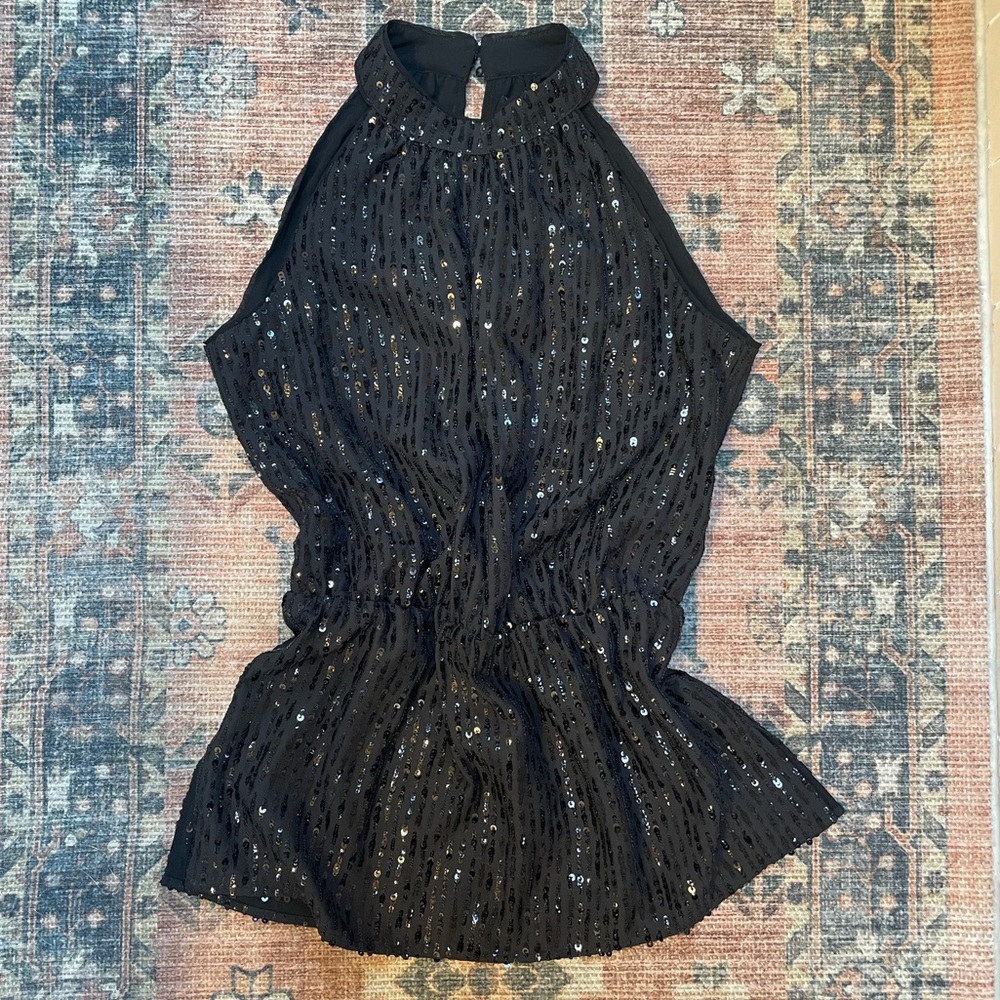White House Black Market halter neck blouse
